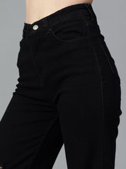 Kotty Women High-Rise Slash Knee No Fade Stretchable Jeans