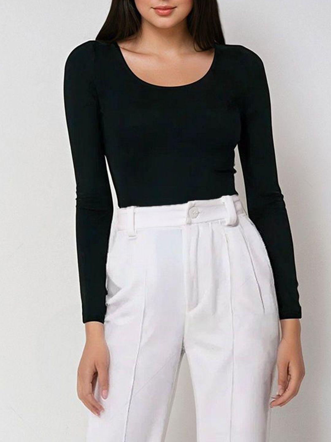 Kotty Scoop Neck Long Sleeves Thermal T-shirt With Trousers