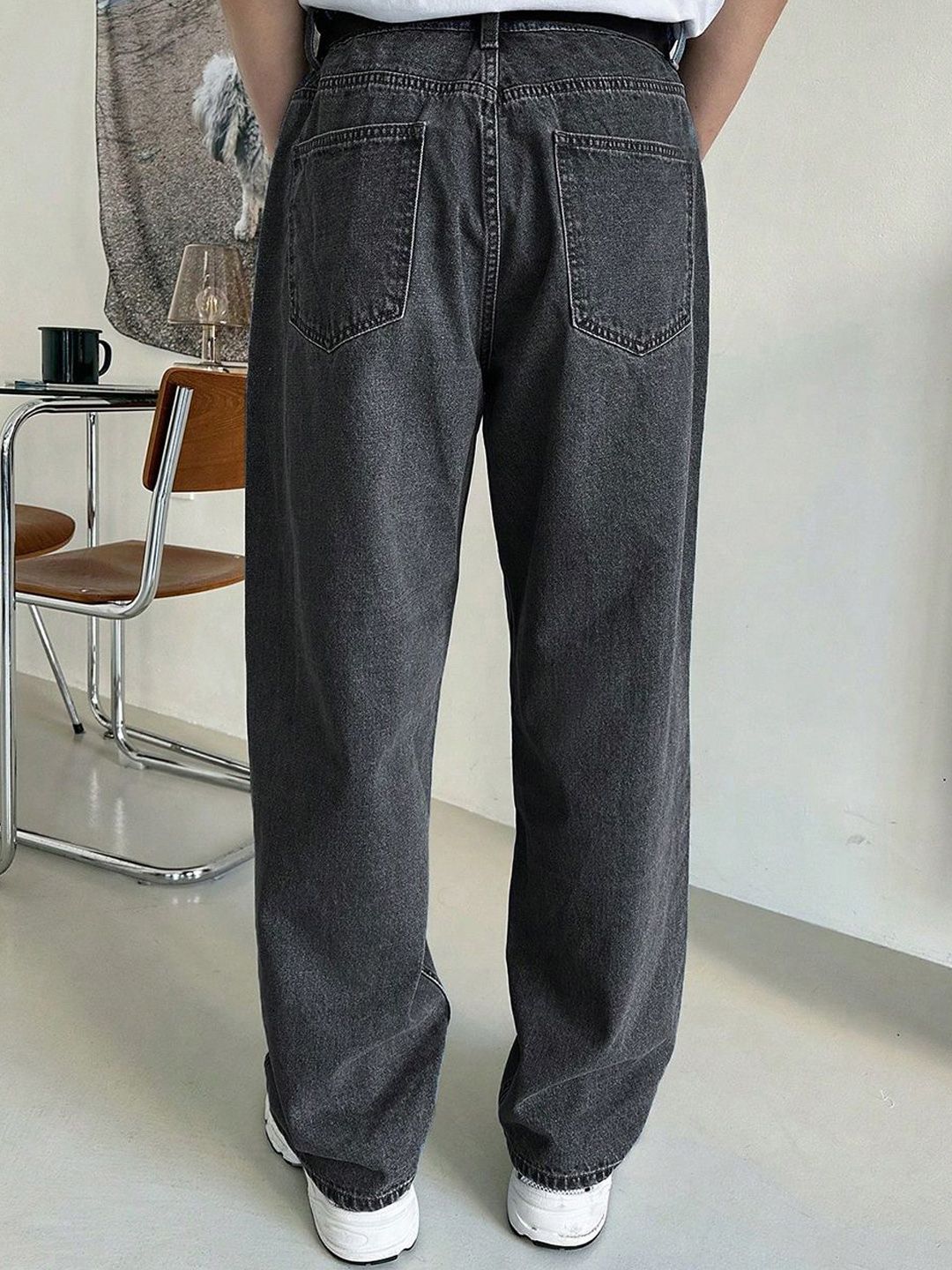 Kotty Men Jean Wide Leg Stretchable Cotton Jeans