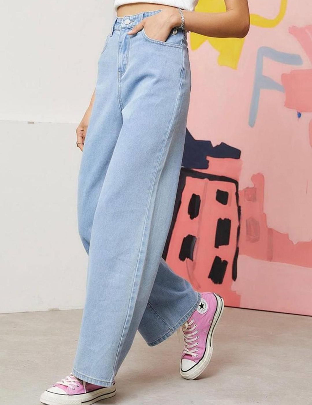 Kotty Women Straight Fit High-Rise Stretchable Jeans