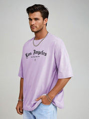 Kotty Men Graphic Printed Round Neck Cotton Oversized T-shirt