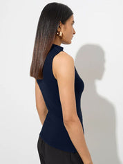 Kotty Women Sleeveless High Neck Tank Top