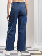 Kotty Women Straight Fit High-Rise Stretchable Jeans