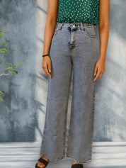 Kotty Women Regular Fit High-Rise Light Fade Stretchable Jeans