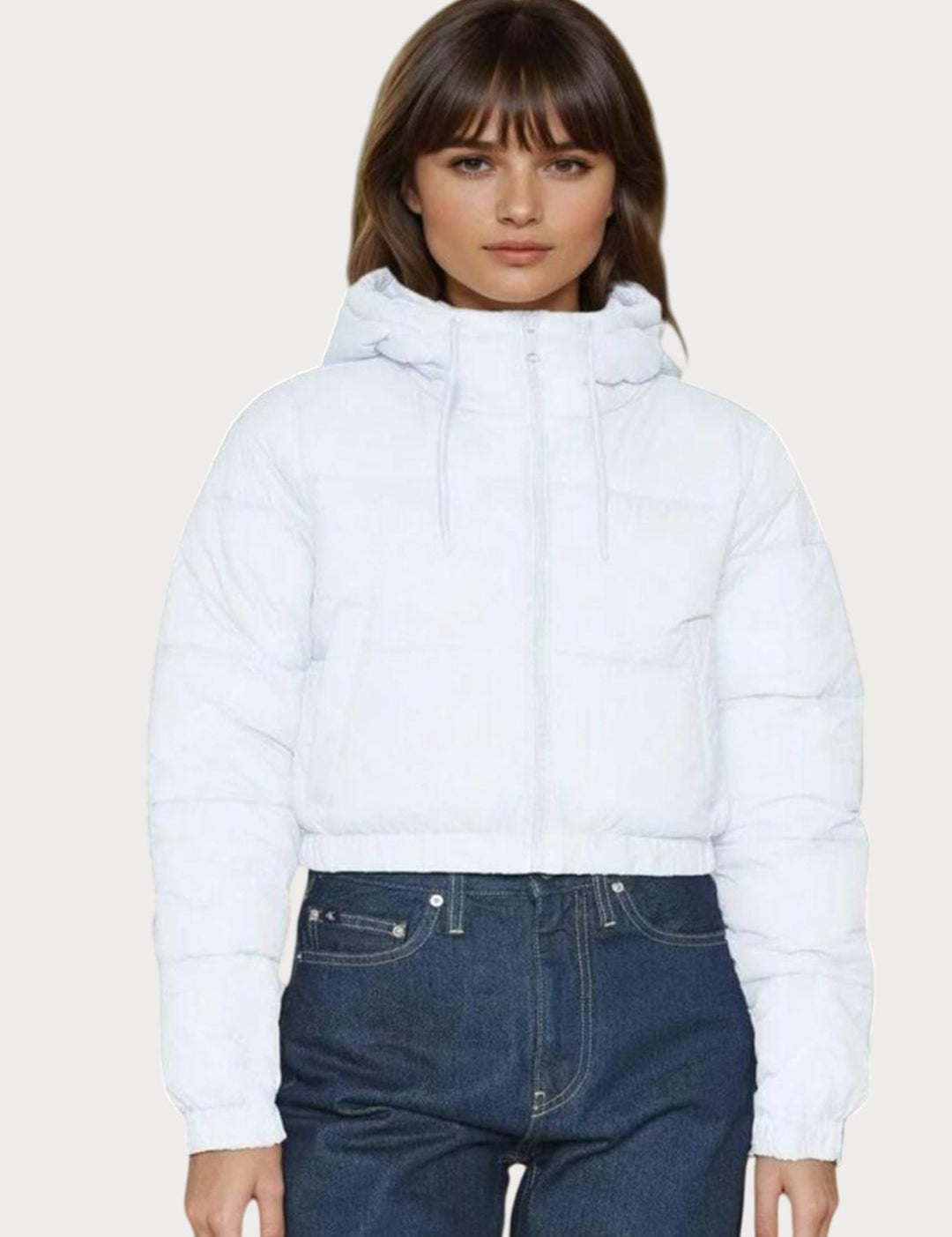 Kotty Hooded Lightweight Crop Puffer Jacket 