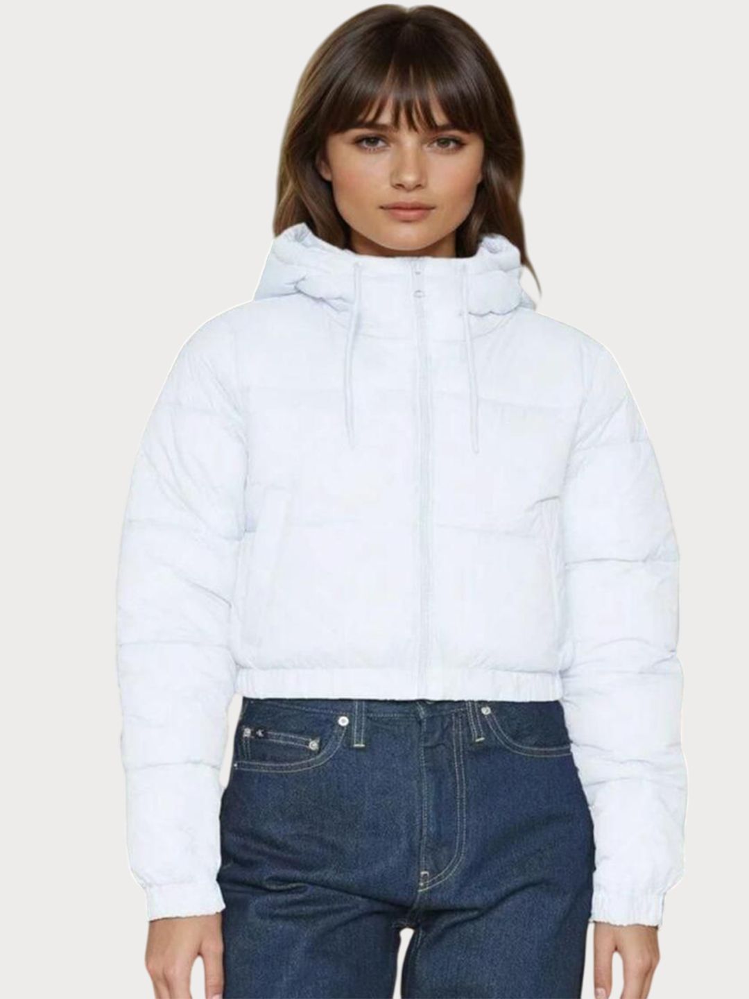 Kotty Hooded Lightweight Crop Puffer Jacket 