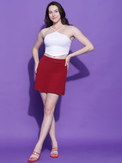 Kotty Women Solid Shoulder Straps Top