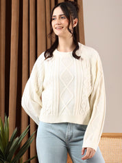 Kotty Women Cable Knit Pullover