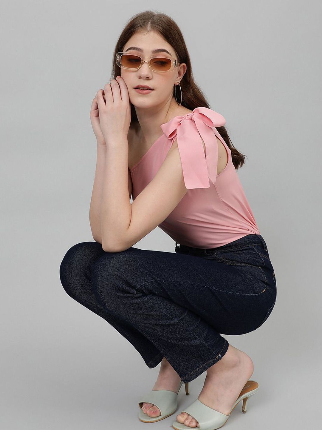 Kotty Women One Shoulder Crepe Top