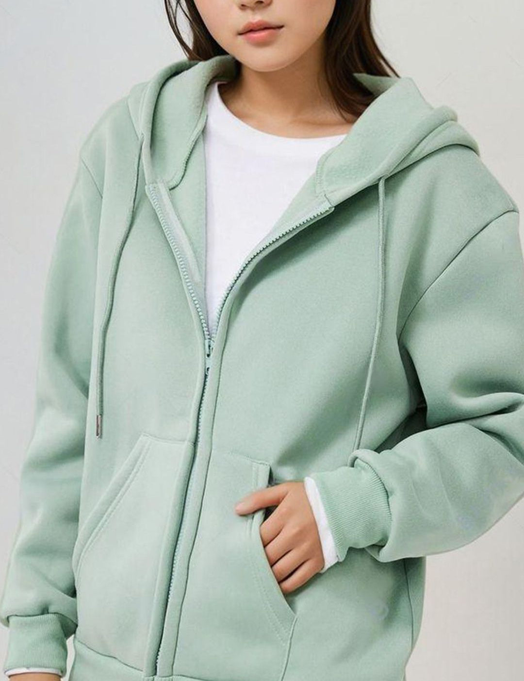 Kotty Women Hooded Front-Open Sweatshirt