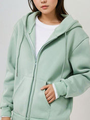 Kotty Women Hooded Front-Open Sweatshirt