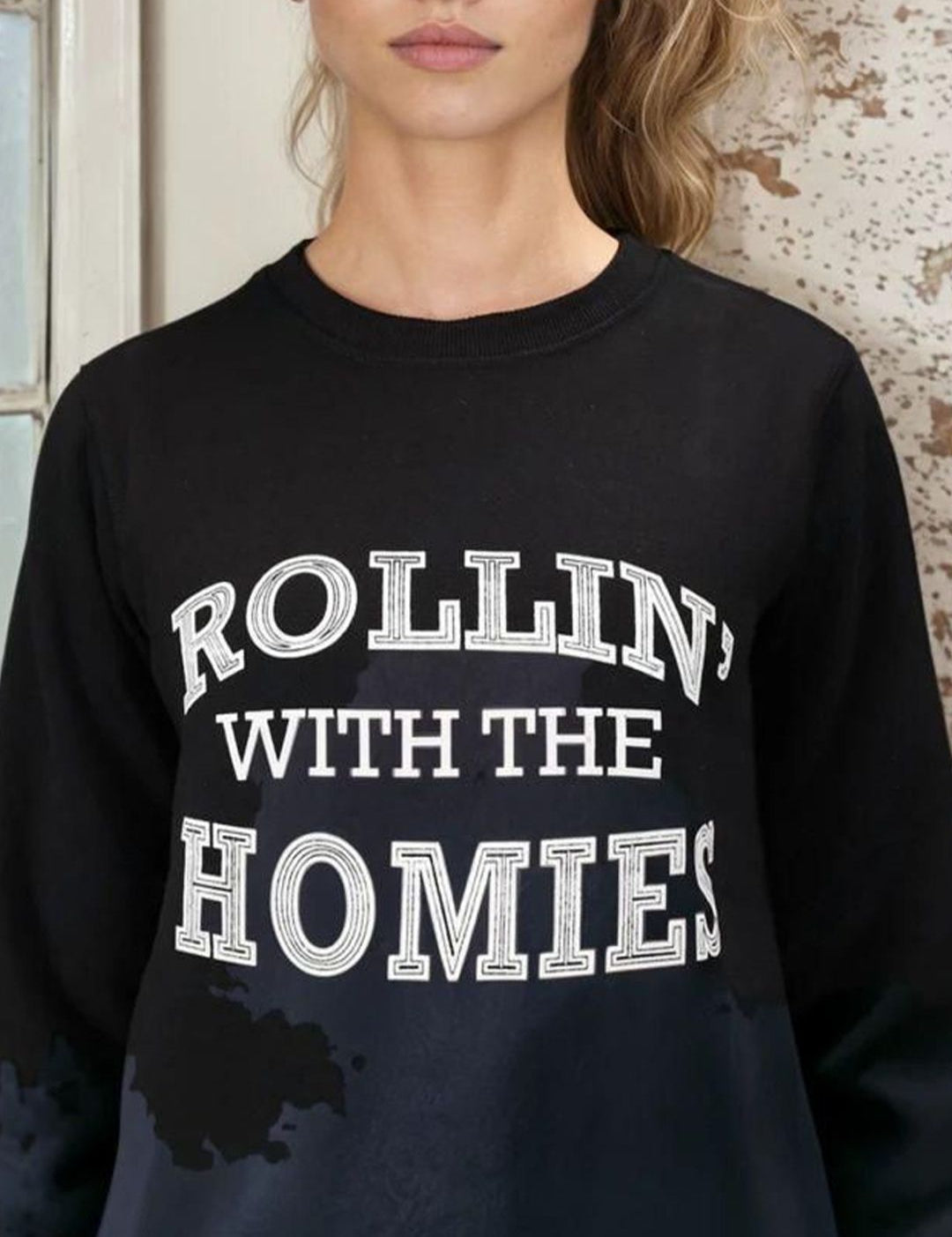Kotty Women Typography Printed Round Neck Sweatshirt