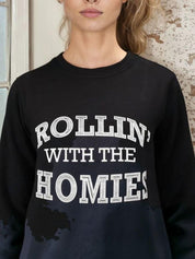 Kotty Women Typography Printed Round Neck Sweatshirt