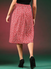  Kotty Printed A-Line Midi Skirts