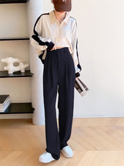 Kotty Women High-Rise Easy Wash Pleated Trousers