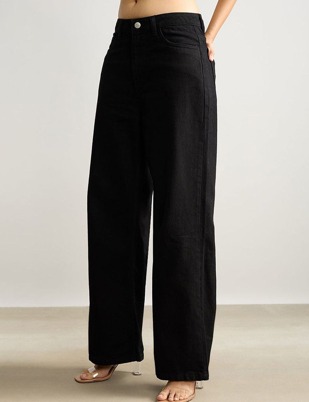 Kotty Women Jean Wide Leg Stretchable Jeans