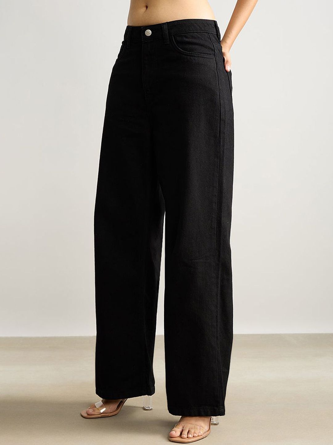 Kotty Women Jean Wide Leg Stretchable Jeans