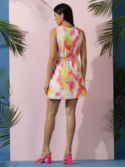 Kotty Women Graphic Print Wrap Holi Dress