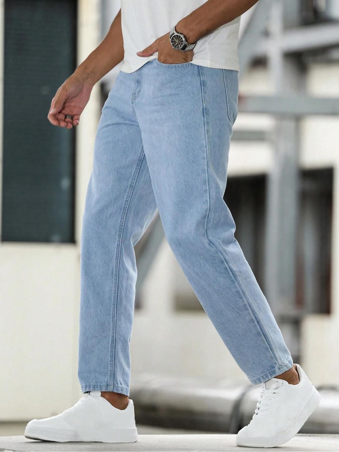 Kotty Men Straight Fit Low-Rise Stretchable Jeans