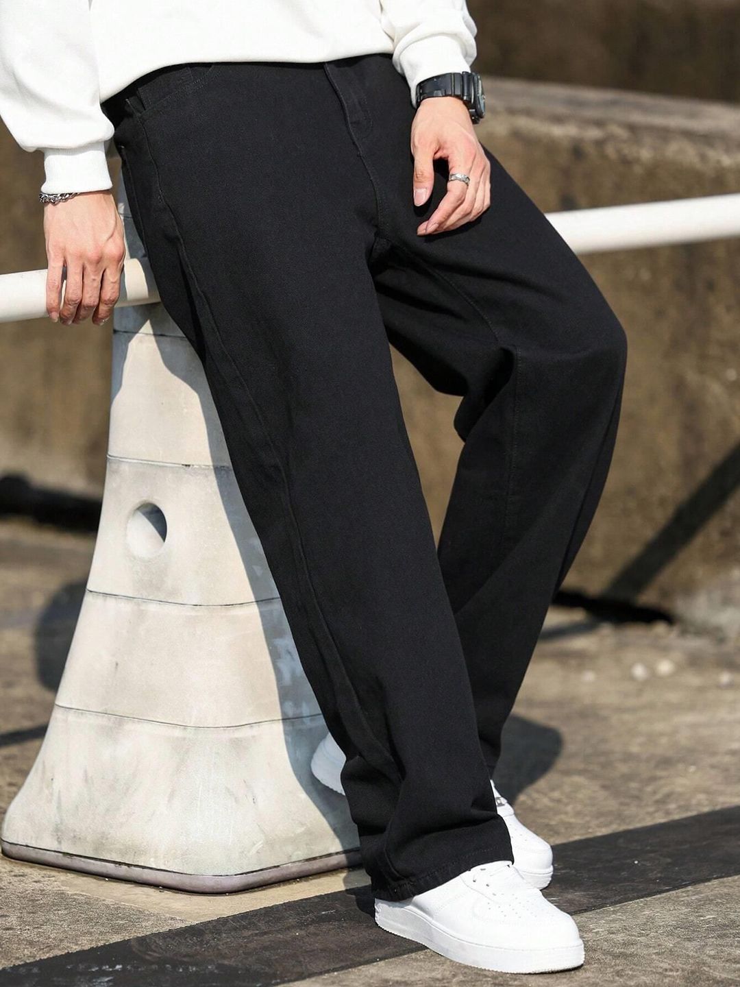 Kotty Men Regular Fit Mid-Rise Stretchable Jeans