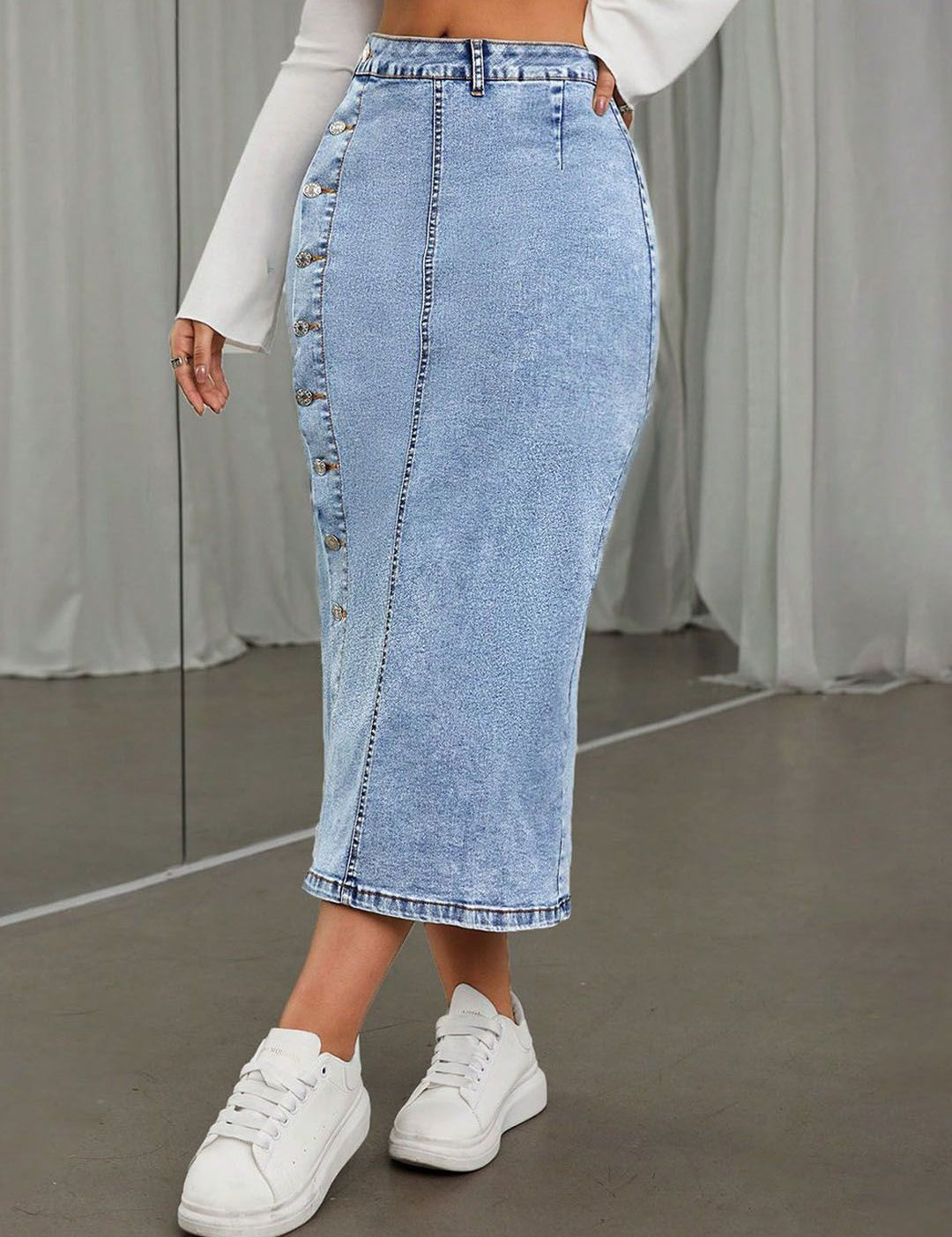  Kotty Straight Midi Skirts