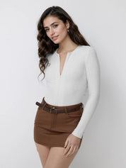 Kotty Women Solid V-Neck Top