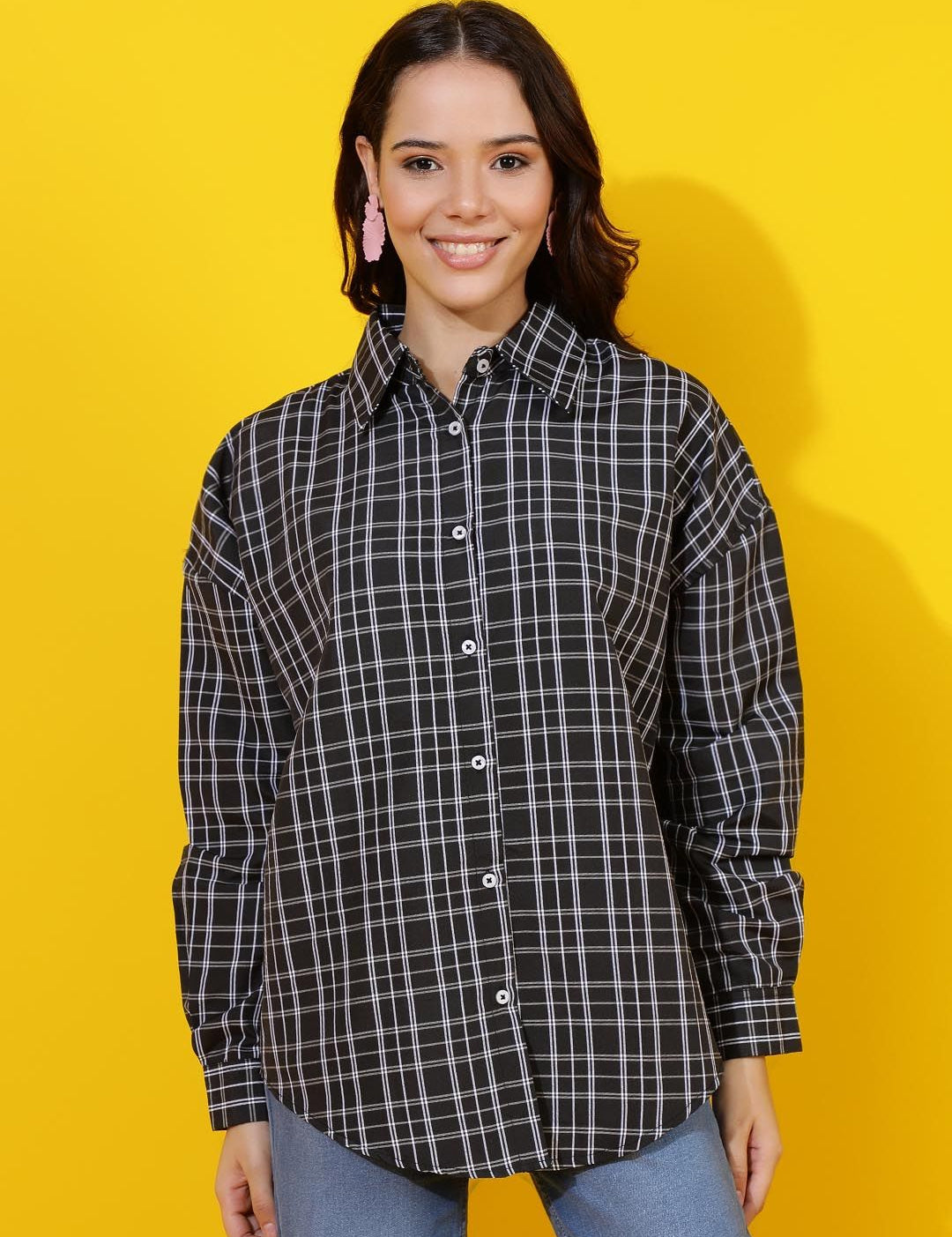 Kotty Women Comfort Opaque Printed Casual Shirt