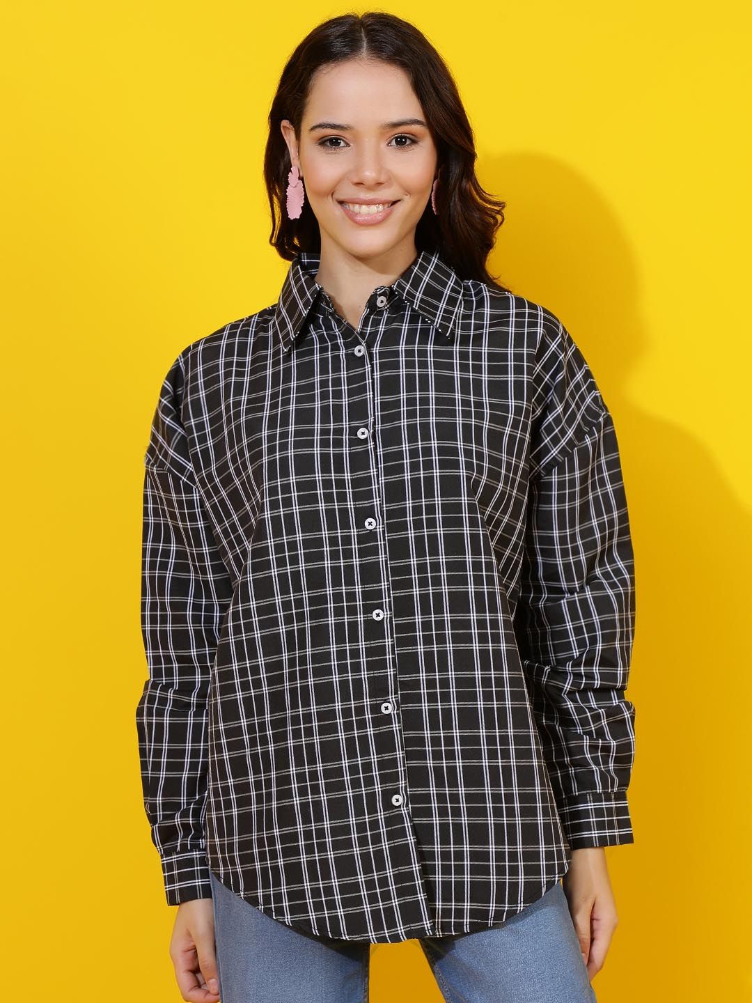 Kotty Women Comfort Opaque Printed Casual Shirt