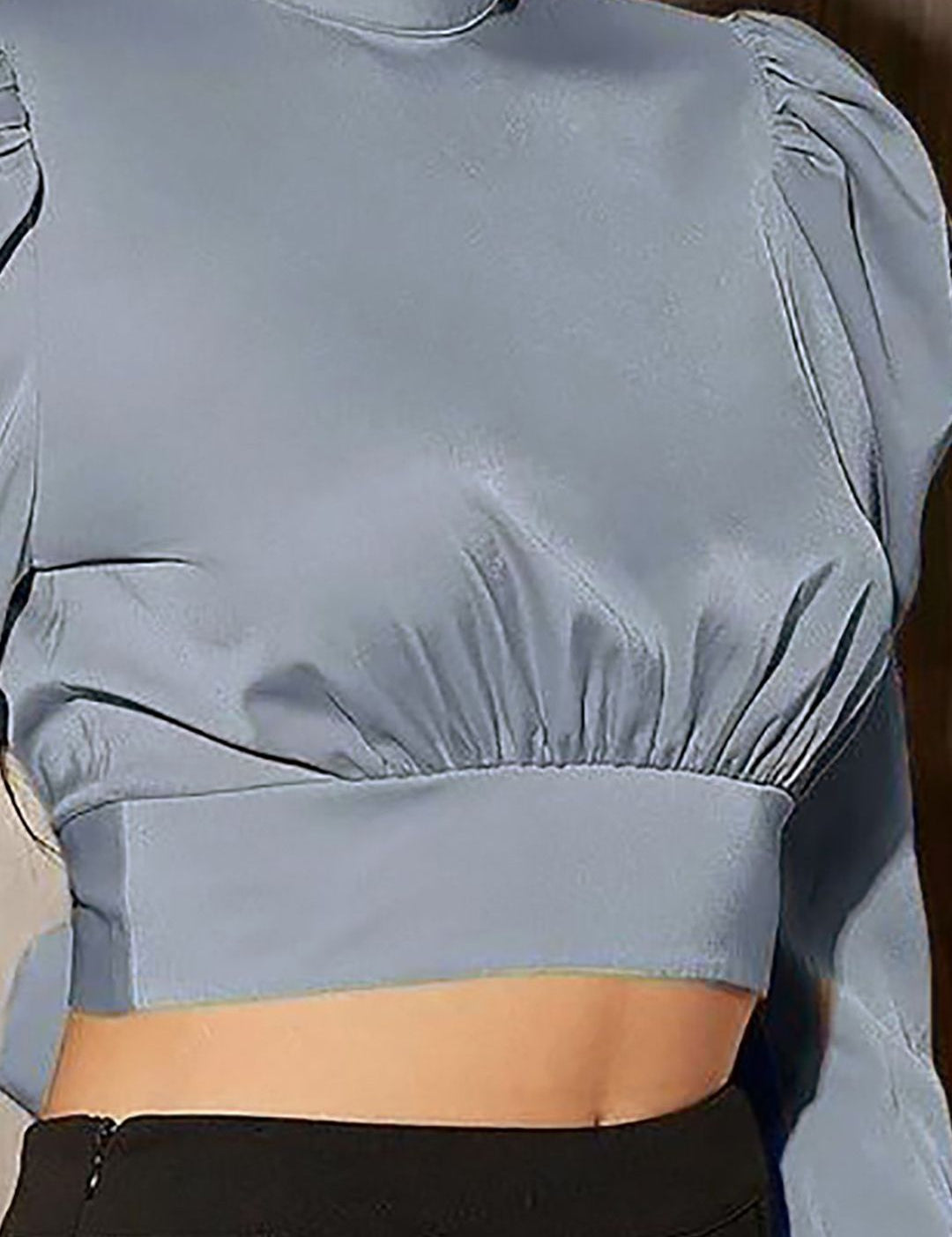 Kotty Women Satin High Neck Party Top