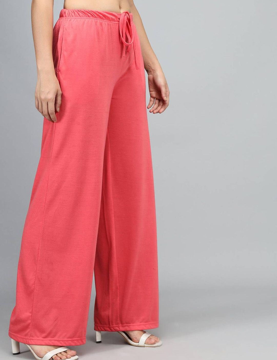 Kotty Women Solid Relaxed Mid-Rise Trousers