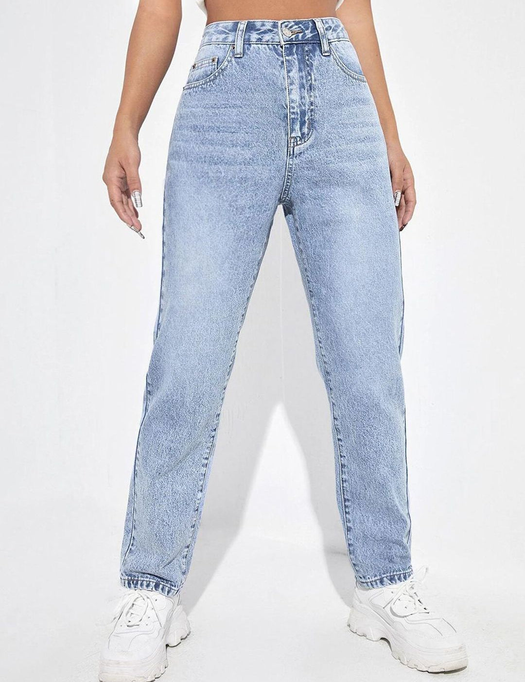 Kotty Women Straight Fit High-Rise Stretchable Jeans