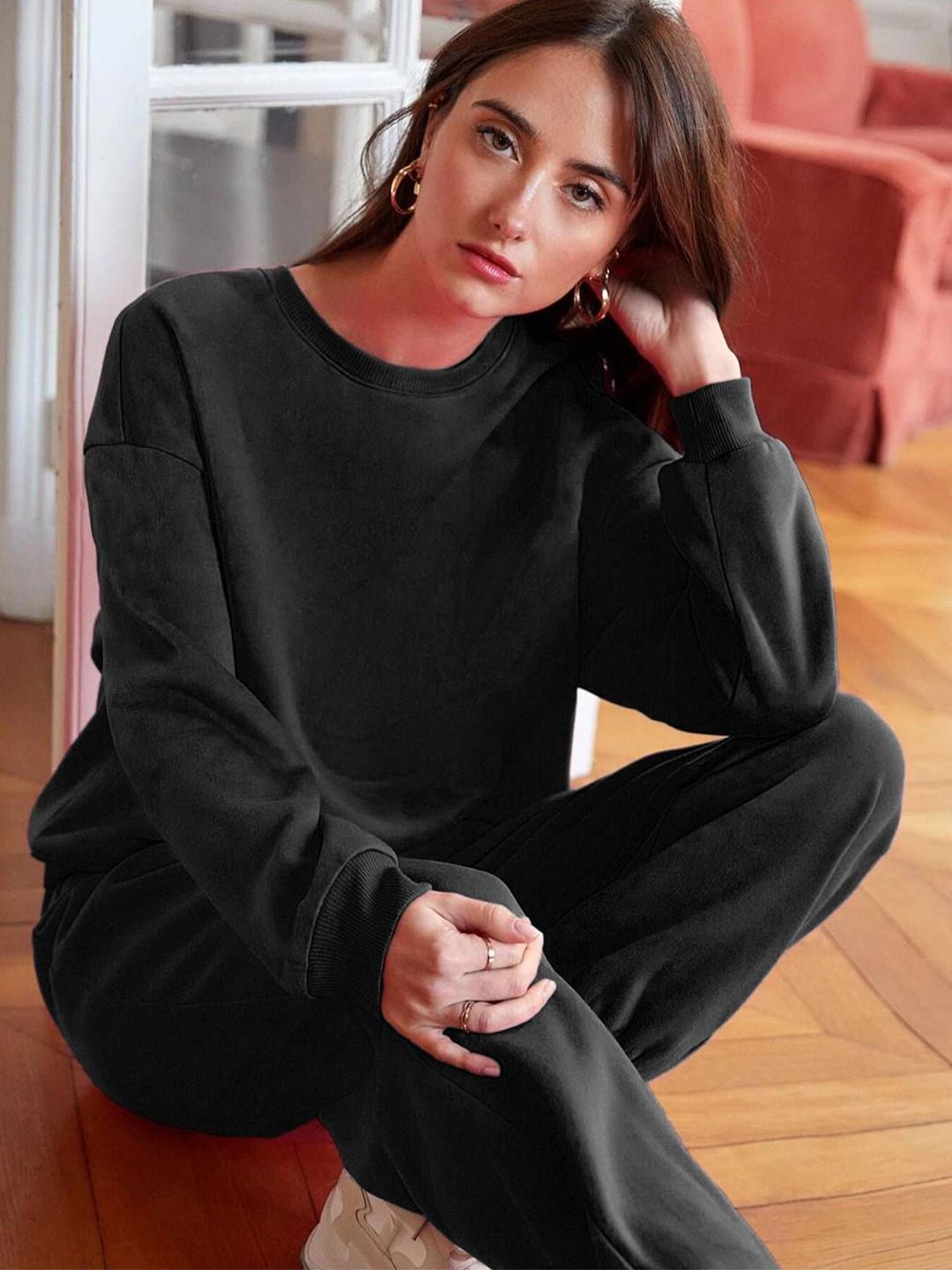 Kotty Round Neck Sweatshirt With Joggers Co-Ords