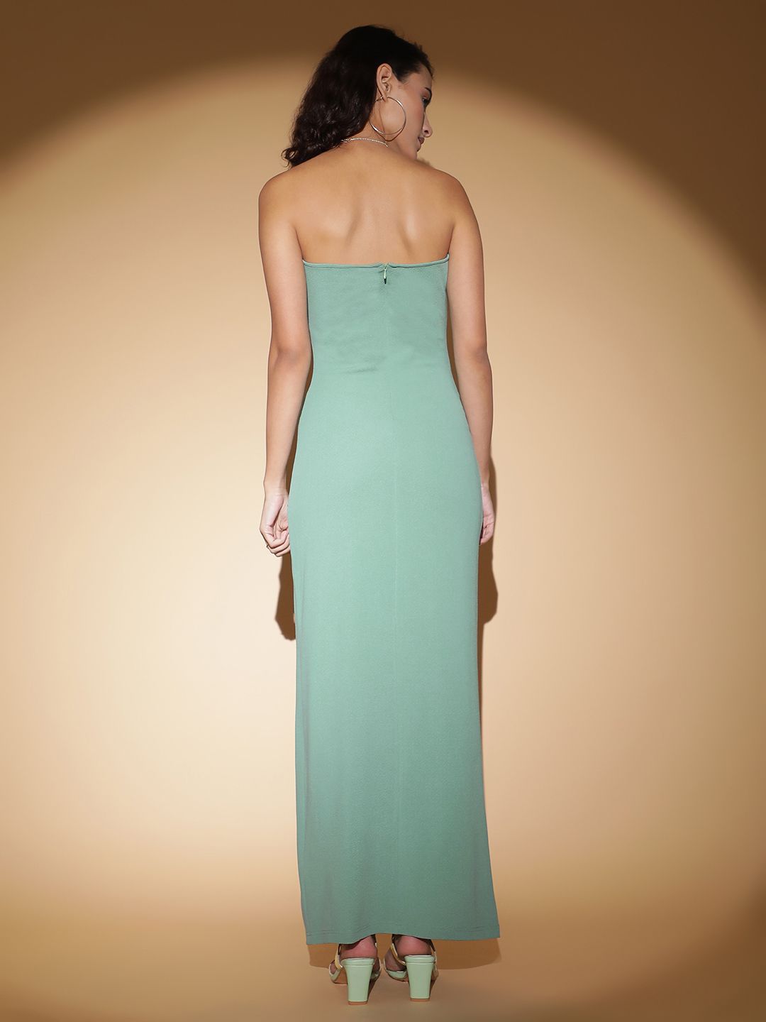 Kotty Solid Off-Shoulder Maxi Dress