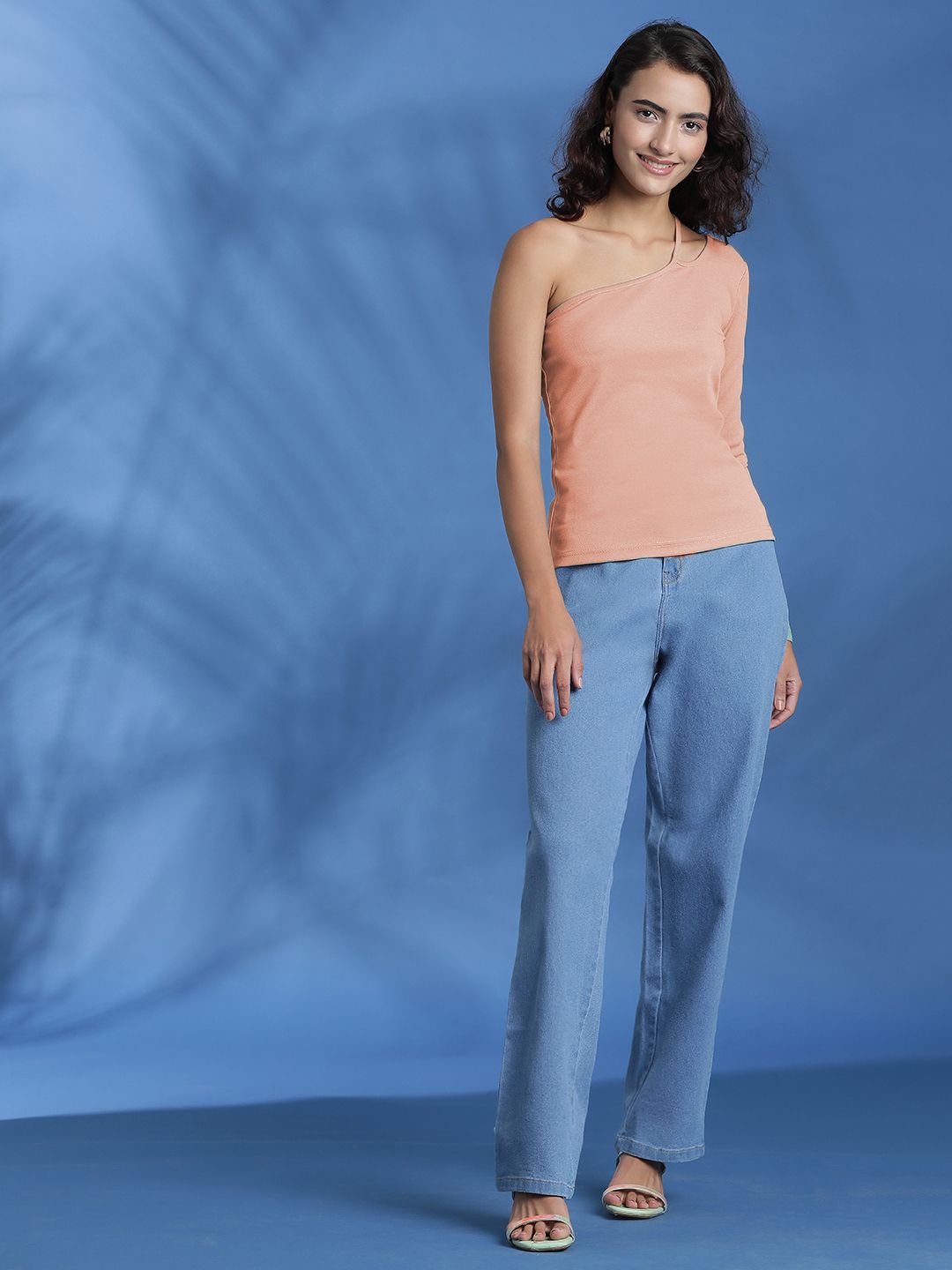 Kotty Women Solid One Shoulder Top