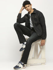 Kotty Men Insulator Denim Jacket with Patchwork