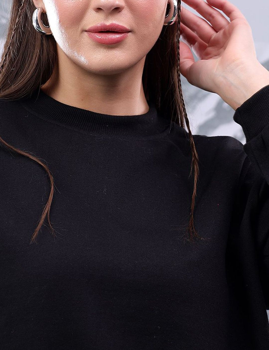 Kotty Women Round Neck Full Sleeves Cotton Sweatshirt