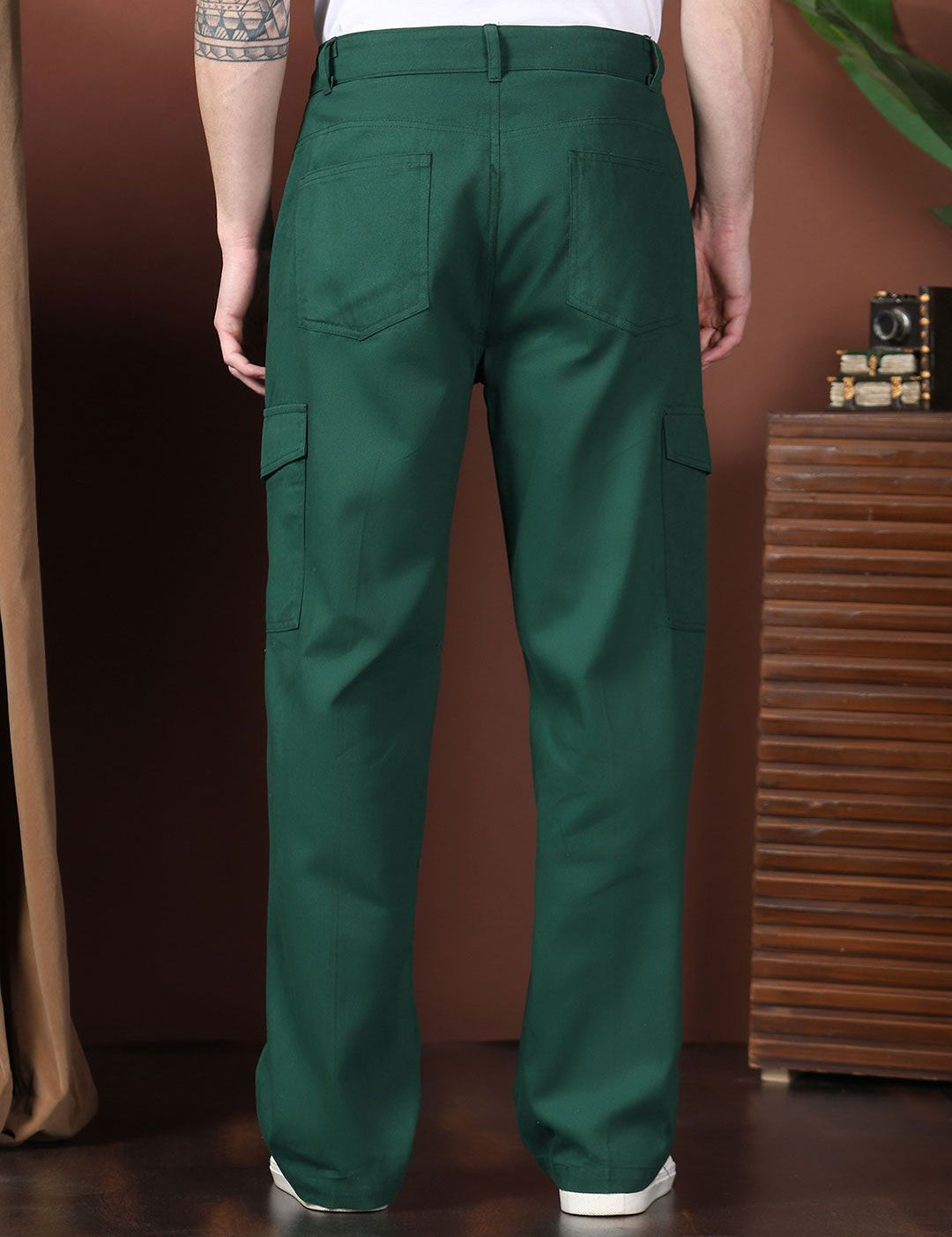 Kotty Men Relaxed Easy Wash Cargos Trousers