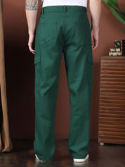 Kotty Men Relaxed Easy Wash Cargos Trousers