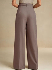 Kotty Women High-Rise Pleated Wide-Leg Trousers