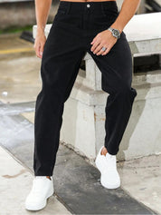 Kotty Men Straight Fit Low-Rise Stretchable Jeans