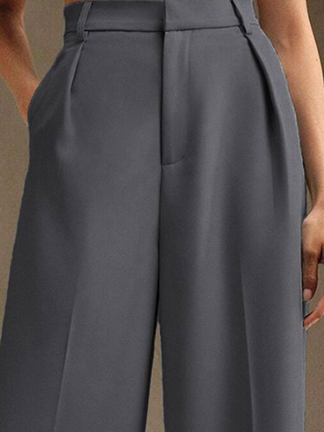 Kotty Women Wide Leg High-Rise Parallel Trousers