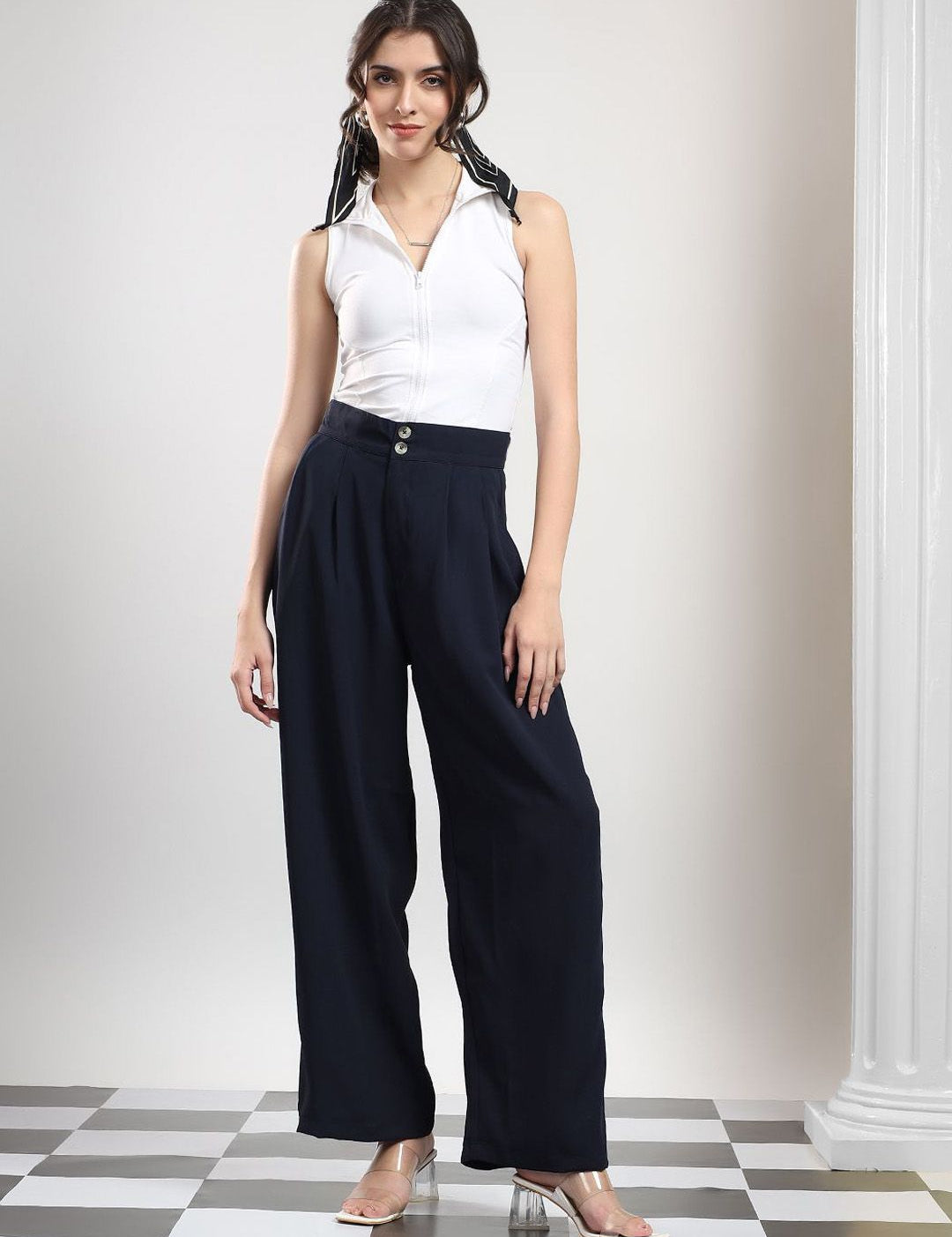 Kotty Women Original Wide Leg High-Rise Trousers