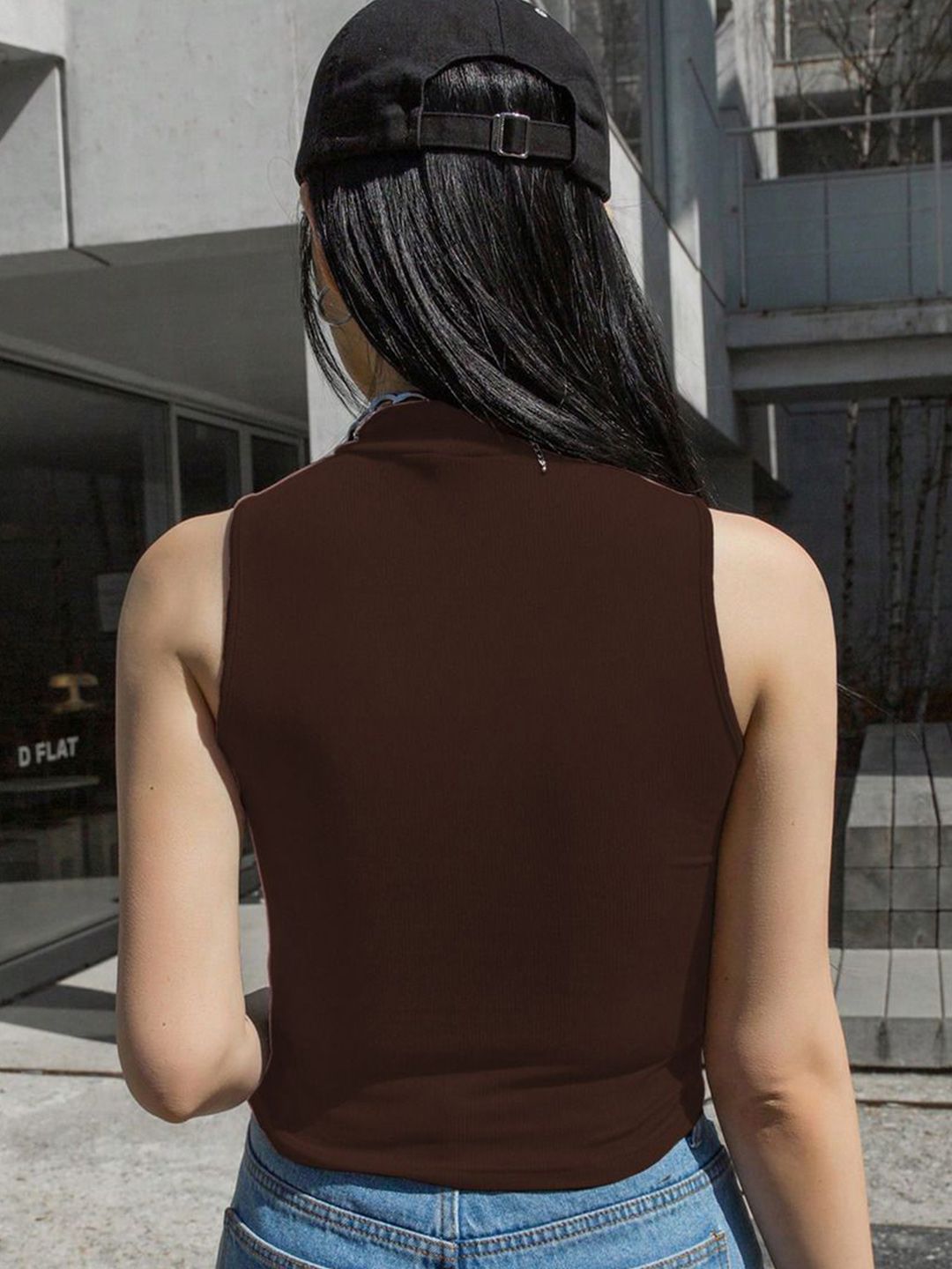 Kotty Women Solid High Neck Top