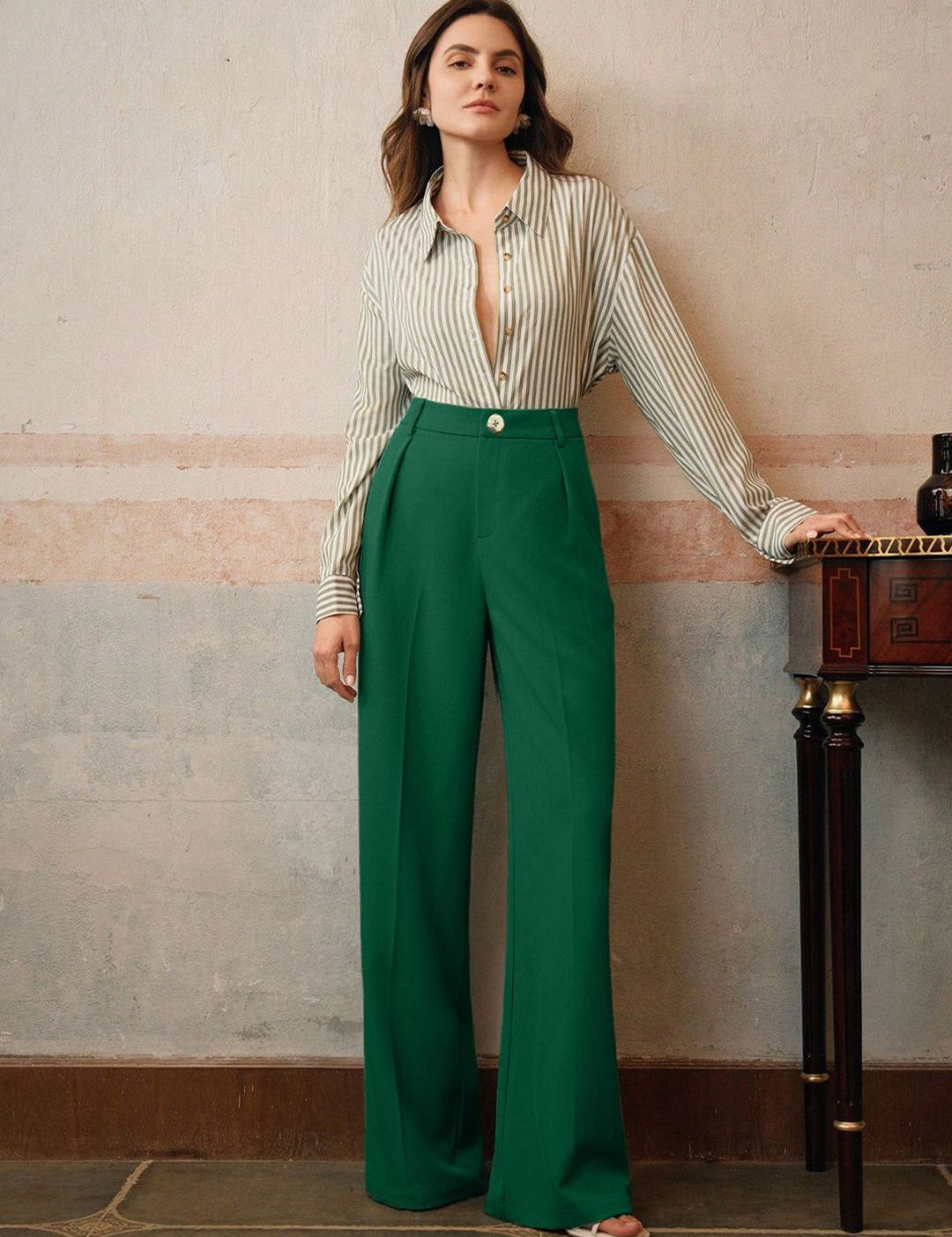 Kotty Women Relaxed High-Rise Formal Trousers