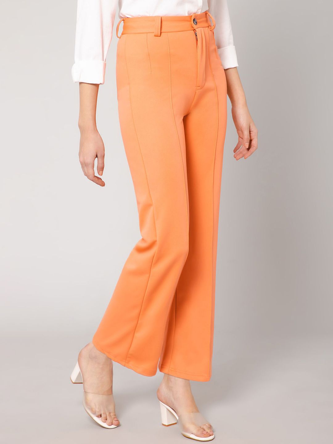 Kotty Women Relaxed Straight Leg High-Rise Trousers