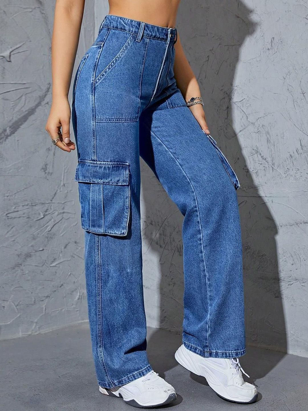 Kotty Women Jean Straight Fit High-Rise Stretchable Jeans