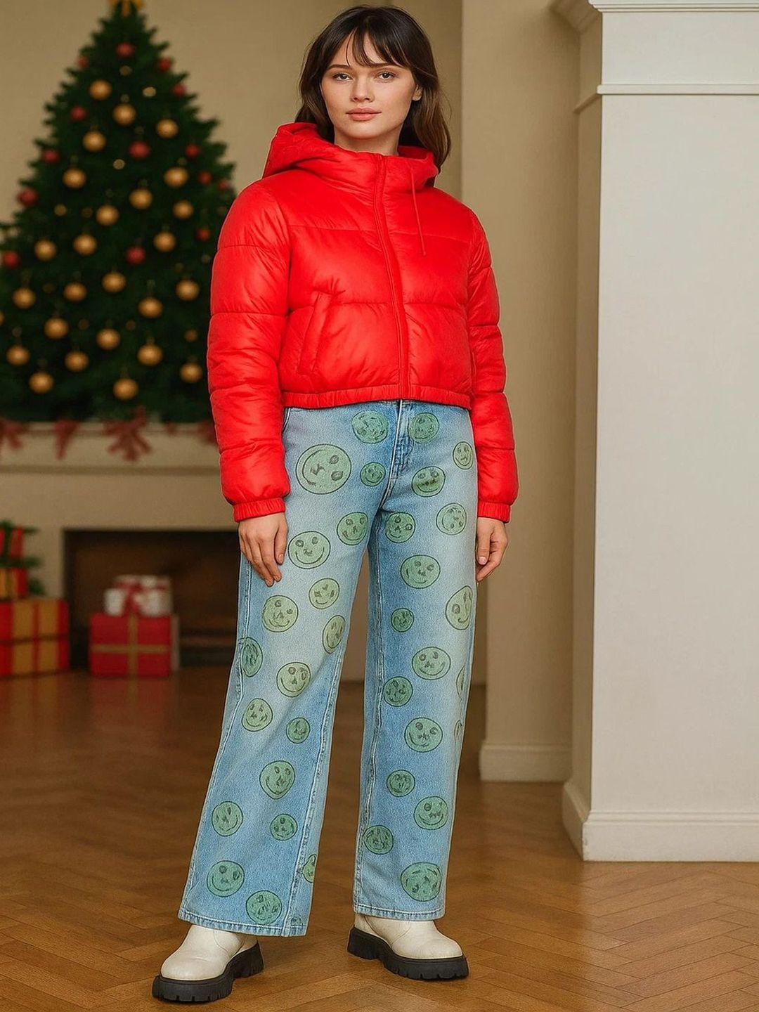 Kotty Hooded Lightweight Crop Puffer Jacket 