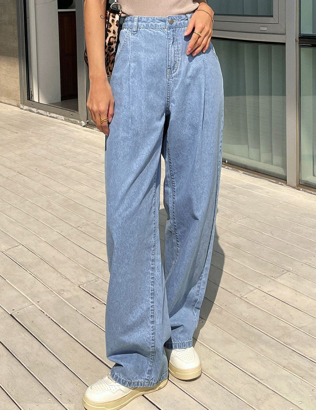 Kotty Women Cotton Relaxed Fit High-Rise Stretchable Jeans