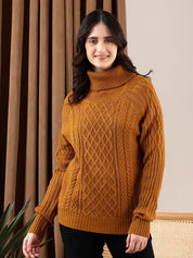 Kotty Women Cable Knit Pullover Sweater