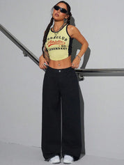 Kotty Women Jean Wide Leg High-Rise Stretchable Jeans